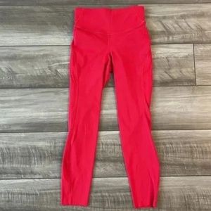 Lululemon Base Pace High-Rise Tight 25" Dark Red